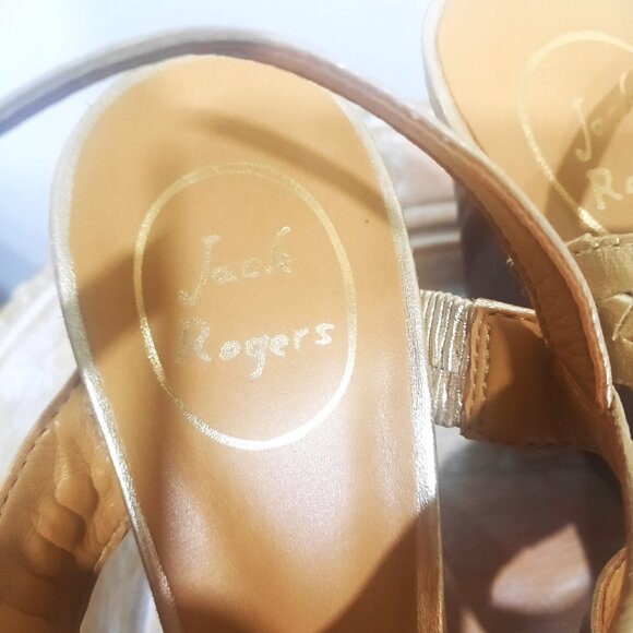 Women's Jack Rogers Platinum Wedge Sandals Size 11M msrp $122 - Picture 7 of 12